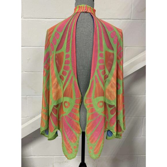 Badinka Rave Festival Butterfly Fairy Wings Costume Luminous Lover Sleeved S/M - Picture 3 of 15